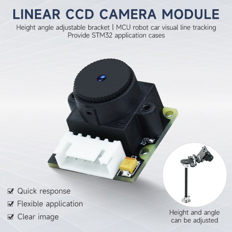Yahboom Single Column CCD Camera Module Linear Array Sensor, TSL1401, TSL1401+Bracket