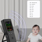 9 In 1 Air Quality Detector Handheld High Precision Formaldehyde Detector, White, Black