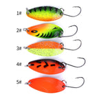 HENGJIA 3.2cm 4.5g Lua Melon Sequins Horse Mouth Metal Fishing Fake Bait