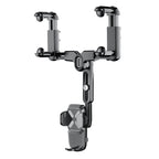 Car Rearview Mirror Navigation Retractable Multifunctional Mobile Phone Holder