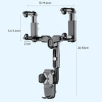 Car Rearview Mirror Navigation Retractable Multifunctional Mobile Phone Holder