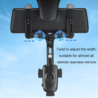 Car Rearview Mirror Navigation Retractable Multifunctional Mobile Phone Holder
