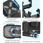 Car Rearview Mirror Navigation Retractable Multifunctional Mobile Phone Holder
