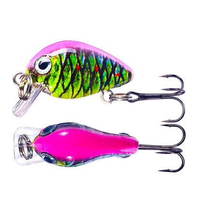 HENGJIA 2.5cm 1.5g Floating Water Little Fat Micro-Object Mini 3D Printing Luya Bait