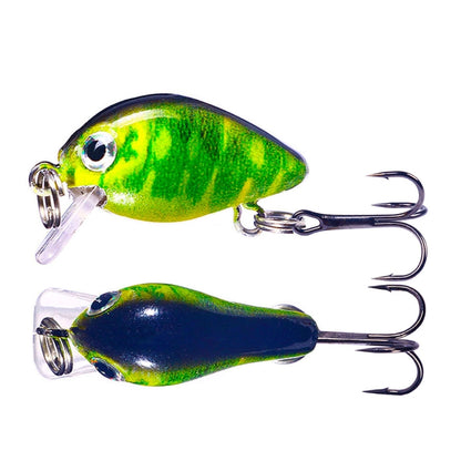 HENGJIA 2.5cm 1.5g Floating Water Little Fat Micro-Object Mini 3D Printing Luya Bait