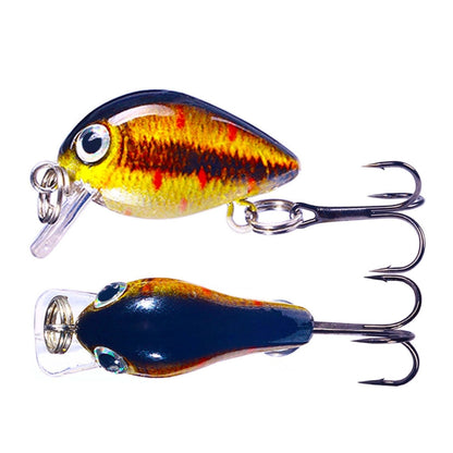 HENGJIA 2.5cm 1.5g Floating Water Little Fat Micro-Object Mini 3D Printing Luya Bait