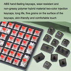 100 Keys Customized Gaming Wired Mechanical Keyboard Transparent Keycap, Green Shaft (Black), Red Shaft (White), Red Shaft (Black)