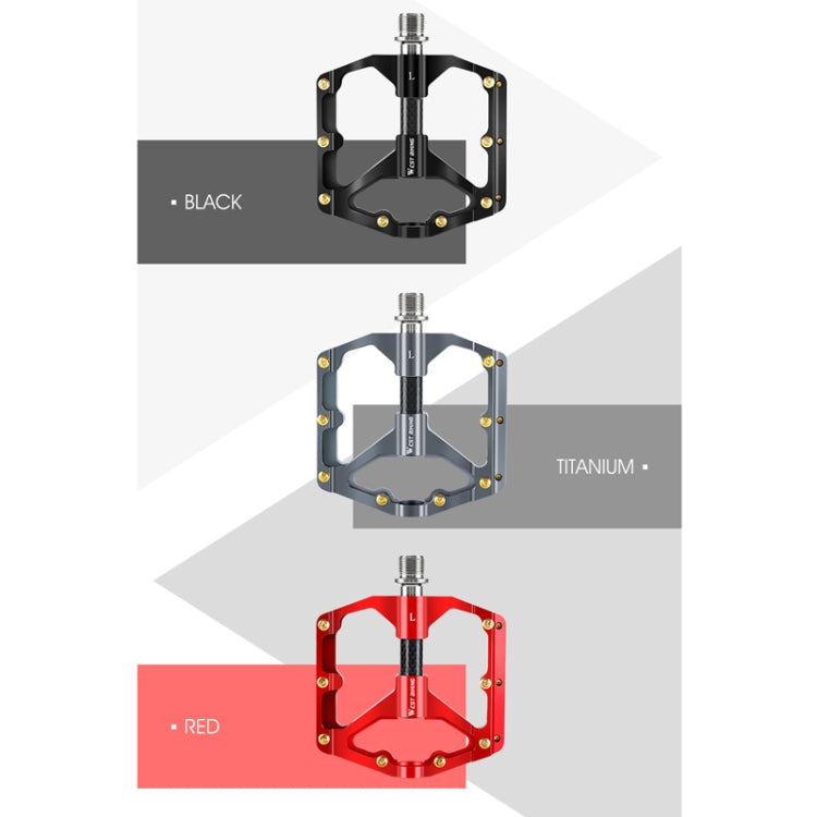 WEST BIKING 3 Bearings Ultralight Carbon Fiber Bushing Mountain Bike Pedal