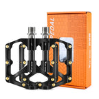 WEST BIKING 3 Bearings Ultralight Carbon Fiber Bushing Mountain Bike Pedal
