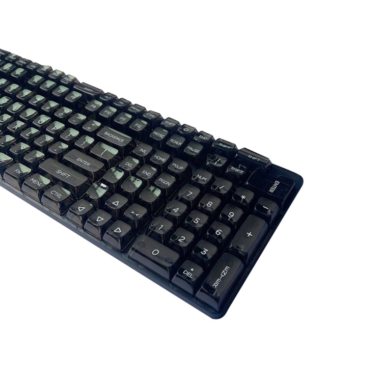132 Keys DIY Customized Mechanical Keyboard Universal Transparent Crystal Keycap, Black Transparent White Letter, White Transparent Black Letter, Black Transparent No Letter, White Transparent No Letter