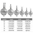 Fishing Lead Pendant Sea Fishing Lua Spherical Spinning Biting Lead Fishing Gear, HENGJIA 20pcs/bag 3.5g, HENGJIA 15pcs/bag 5g, HENGJIA 15pcs/bag 7g, HENGJIA 10pcs/bag 10g, HENGJIA 10pcs/bag 14g, HENGJIA 5pcs/bag 20g