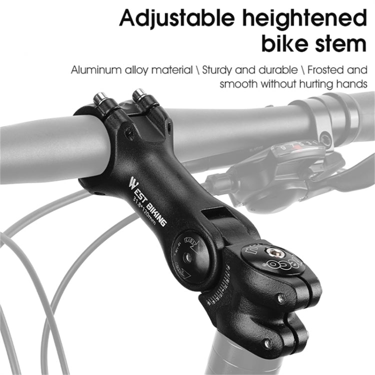 WEST BIKING Mountain Bike Adjustable Handlebar Angle Riser Handlebar Lift Accessories, 31.8x85mm, 31.8x100mm, 31.8x120mm, 25.4x100mm, 25.4x120mm