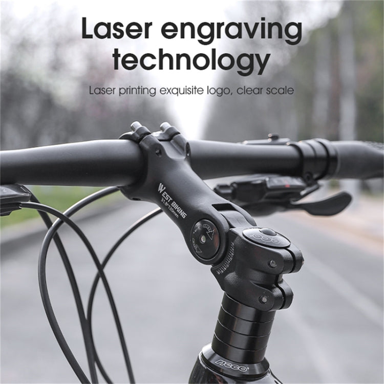 WEST BIKING Mountain Bike Adjustable Handlebar Angle Riser Handlebar Lift Accessories, 31.8x85mm, 31.8x100mm, 31.8x120mm, 25.4x100mm, 25.4x120mm