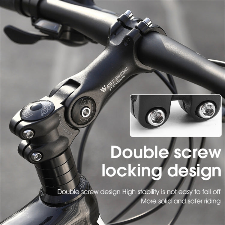 WEST BIKING Mountain Bike Adjustable Handlebar Angle Riser Handlebar Lift Accessories, 31.8x85mm, 31.8x100mm, 31.8x120mm, 25.4x100mm, 25.4x120mm