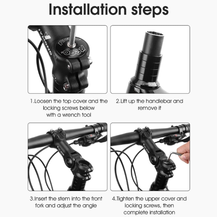 WEST BIKING Mountain Bike Adjustable Handlebar Angle Riser Handlebar Lift Accessories, 31.8x85mm, 31.8x100mm, 31.8x120mm, 25.4x100mm, 25.4x120mm