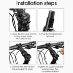 WEST BIKING Mountain Bike Adjustable Handlebar Angle Riser Handlebar Lift Accessories, 31.8x85mm, 31.8x100mm, 31.8x120mm, 25.4x100mm, 25.4x120mm