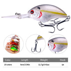 HENGJIA Rock Lure Small Fat Hard Bait Boxed Fake Bait