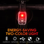 WEST BIKING Mini Bicycle Two-color Tail Light Riding Night Warning Light