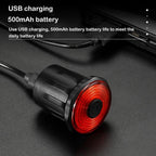 WEST BIKING Bicycle USB Charging Smart Brake Sensor Warning Tail Light, Cushion, Sit Tube