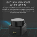 Yahboom Lidar ROS2 Robot SLAM Mapping Navigation Ranging TOF, MS200