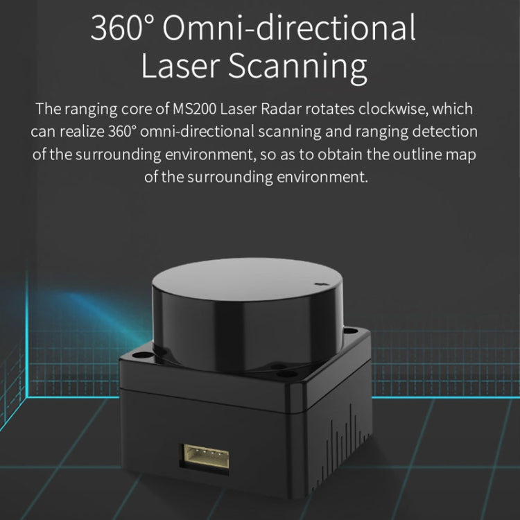 Yahboom Lidar ROS2 Robot SLAM Mapping Navigation Ranging TOF, MS200
