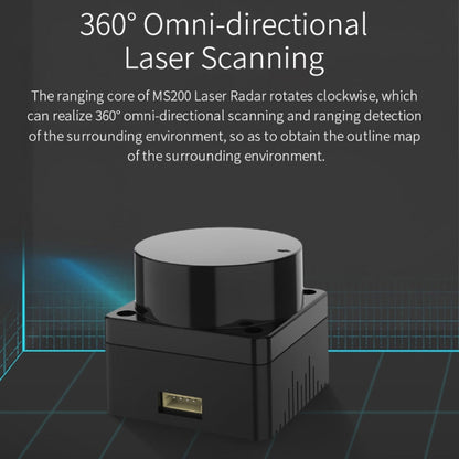 Yahboom Lidar ROS2 Robot SLAM Mapping Navigation Ranging TOF, MS200