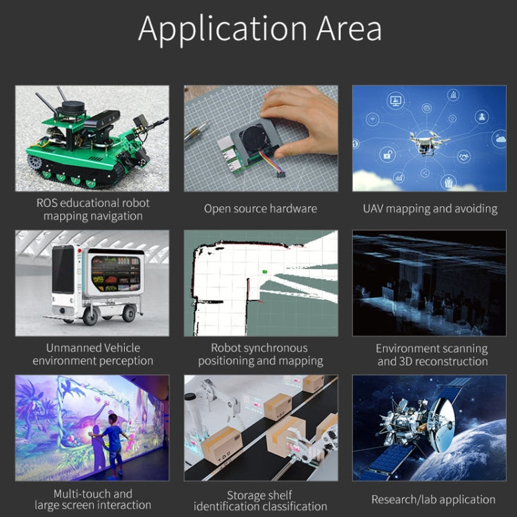 Yahboom Lidar ROS2 Robot SLAM Mapping Navigation Ranging TOF, MS200