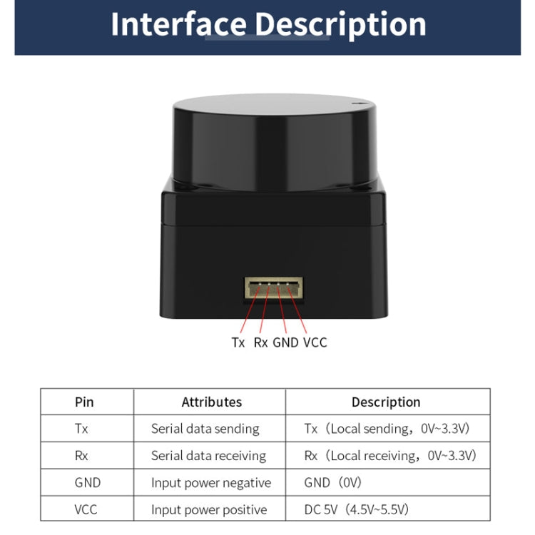 Yahboom Lidar ROS2 Robot SLAM Mapping Navigation Ranging TOF, MS200