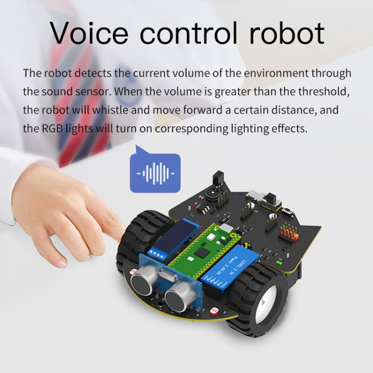 Yahboom Python Programming Smart Car Development Board Kit For Raspberry Pi Pico, Pico Robot