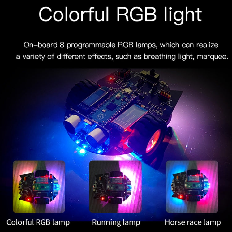 Yahboom Python Programming Smart Car Development Board Kit For Raspberry Pi Pico, Pico Robot
