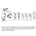 MDB-RS232 3 Light Version Adapter Box To Convert the MDB Bill Acceptor Data to PC RS232, 3 Light DB9 Interface