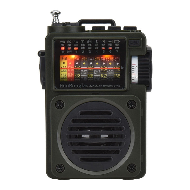 HanRongda HRD-700 Full Band Bluetooth MP3 Play Radio Station Memory Mechanical Tuning Radio, HRD-700