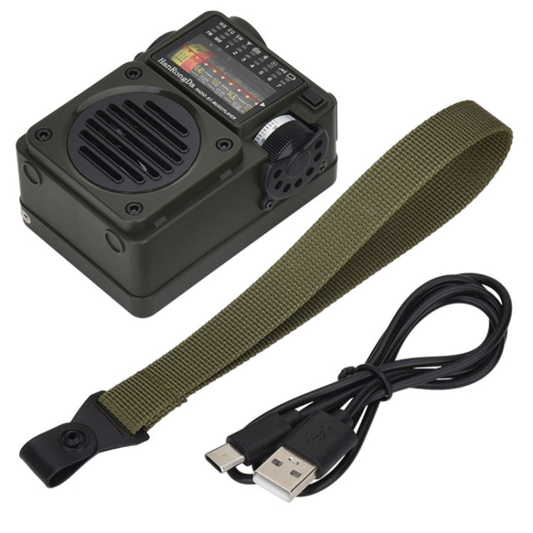 HanRongda HRD-700 Full Band Bluetooth MP3 Play Radio Station Memory Mechanical Tuning Radio, HRD-700
