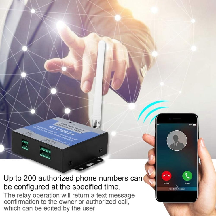 RTU5024 3G/GSM Gate Opener Module Relay Switch Remote Access Control, RTU5024 3G