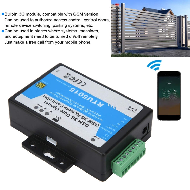 RTU5015  3G/GSM Version Gate Opener Mobile Phone Remote Controller Relay Switch, RTU5015 3G