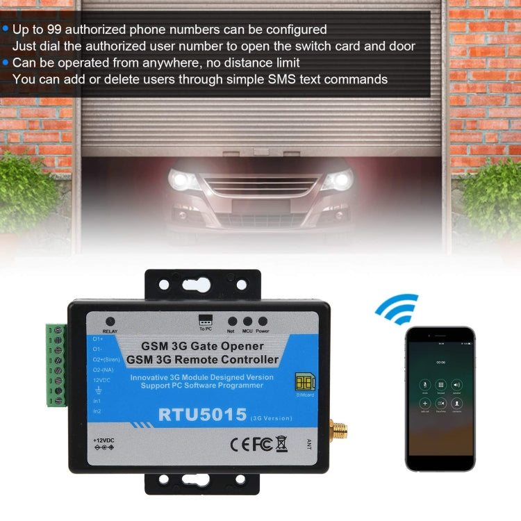 RTU5015  3G/GSM Version Gate Opener Mobile Phone Remote Controller Relay Switch, RTU5015 3G