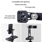 XILETU Metal Swivel Cold Shoe Mobile Phone Clip Photography Fixed Tripod