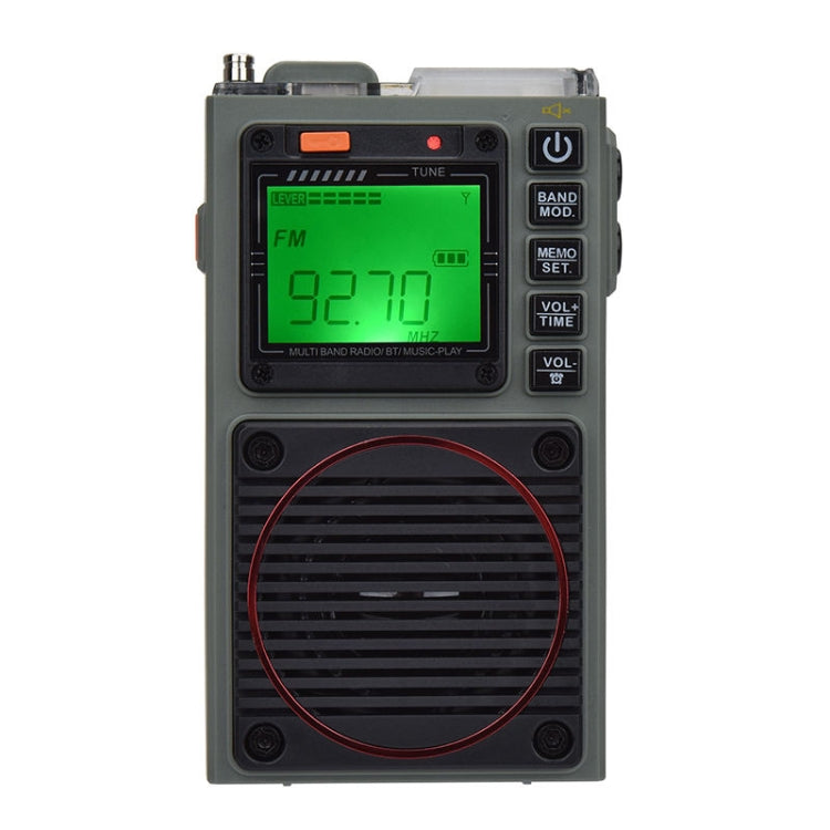 HanRongda HRD-787 High Performance Full Band Portable Bluetooth Card SOS Warning LED Lighting Radio, HRD-787