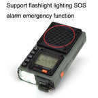 HanRongda HRD-787 High Performance Full Band Portable Bluetooth Card SOS Warning LED Lighting Radio, HRD-787