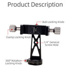 Cimapro Rotating Mobile Phone Clip Live Tripod Photography Stand