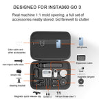 For Insta360 GO 3  XFJI Storage Bag Portable Travel Bag Complete Carrying Case, For Insta360 GO 3