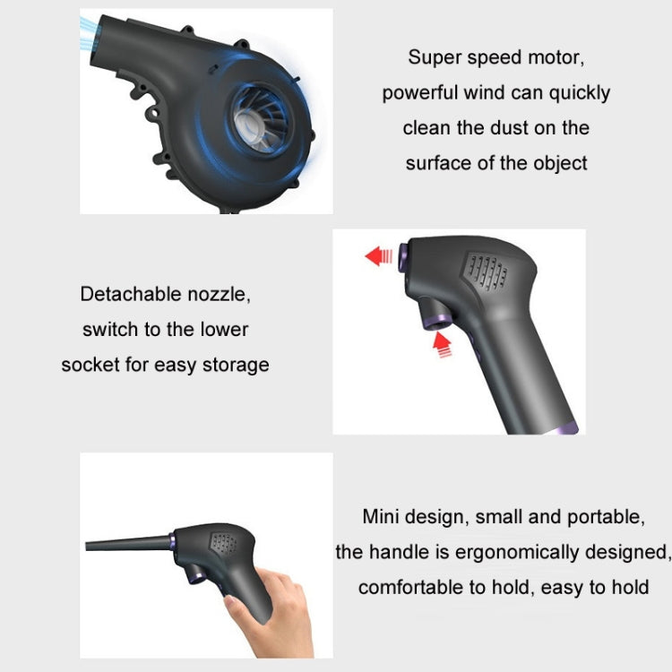 Rechargeable Dust Blower Keyboard Case Cleaning Wind Blower, 6000mAh, 15000mAh