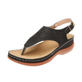 PU Leather Flip Flop Sandals Roman Style Adjustable Strap Sandals, 35, 36, 37, 38, 39, 40, 41, 42, 43