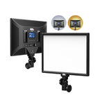 Pixel P50 Dual Color Temperature Flat Panel Fill Light 45W Soft Outdoor Shooting Fill Light For Straight Photography, Lamp+US Plug Adapter, Lamp+EU Plug Adapter, Lamp+UK Plug Adapter, Lamp+AU Plug Adapter