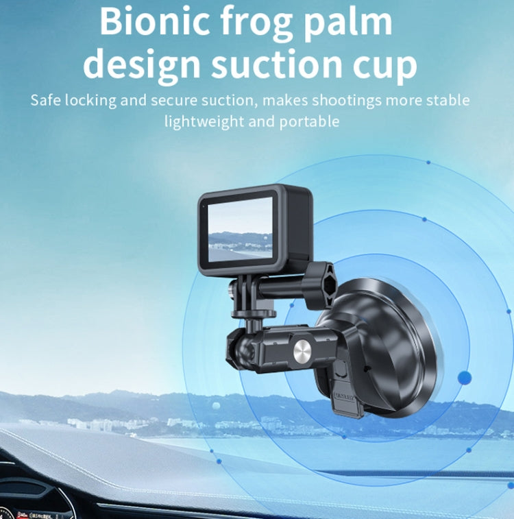 TELESIN Car Action Camera Holder Suction Cup 360 Degree Adjustable, TELESIN  Single