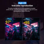 Pixel P80 60W 2600-10000K 542 LEDs Photography Fill Light Support Mobile APP Remote Control, A Set+US Plug Adapter, A Set+EU Plug Adapter, A Set+UK Plug Adapter, A Set+AU Plug Adapter
