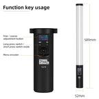 Pixel S24 RGB Fill Light Rod Handheld Portable Color Icelet Outdoor Videos Live Broadcast Studio Camera Stick Lamp, Standard Set+US Plug Adapter, Standard Set+EU Plug Adapter, Standard Set+UK Plug Adapter, Standard Set+AU Plug Adapter