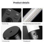 Pixel S24 RGB Fill Light Rod Handheld Portable Color Icelet Outdoor Videos Live Broadcast Studio Camera Stick Lamp, Standard Set+US Plug Adapter, Standard Set+EU Plug Adapter, Standard Set+UK Plug Adapter, Standard Set+AU Plug Adapter