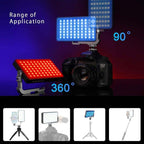 Pixel G3 Flat Panel RGB Fill Light Handheld Photography Camera Dimmable Desktop Mini Pocket Lamp