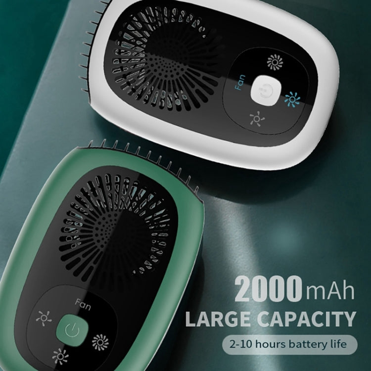 Leafless Hanging Neck Fan Mini Handheld Fan USB Rechargeable Fan, Without Negative Ions White, Without Negative Ions Green, With Negative Ions White, With Negative Ions Green